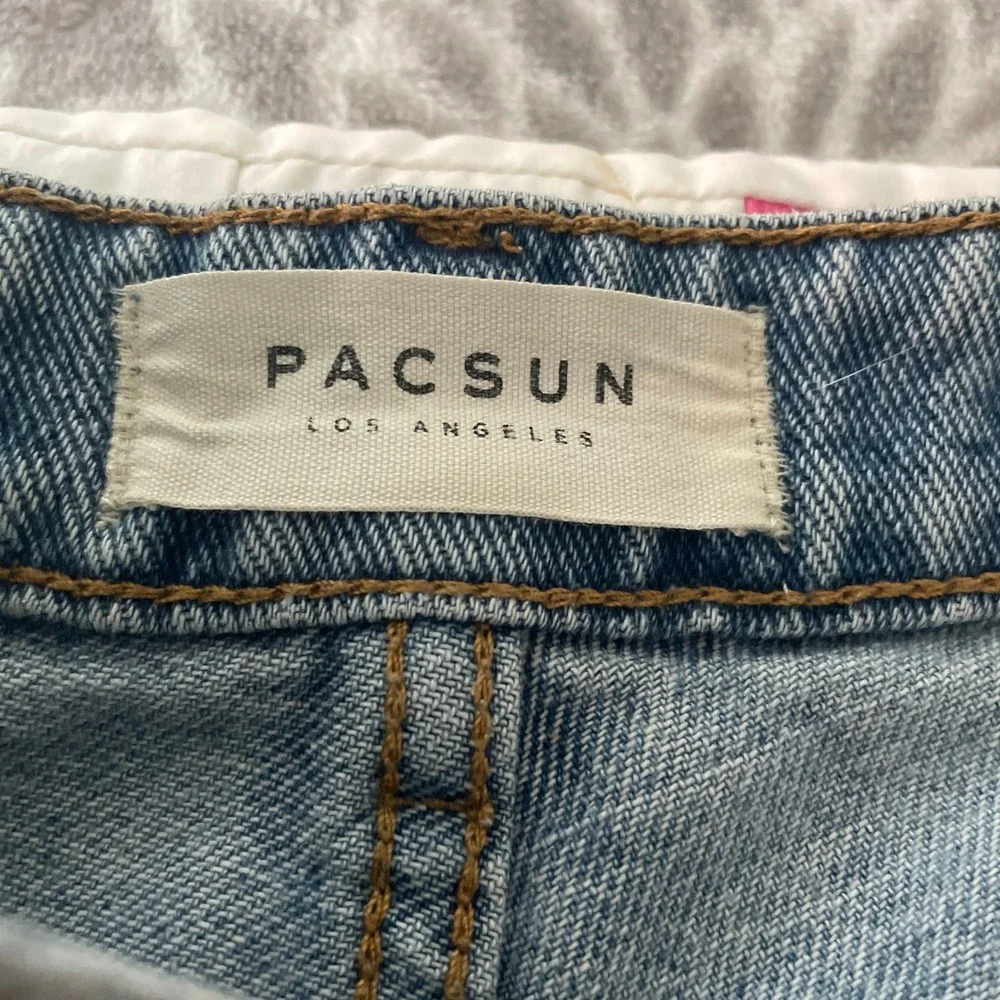 Pacsun Mom Jeans Light Wash Denim Size 23 Blue‎ Y2K Beachy Casual Trendy Pants